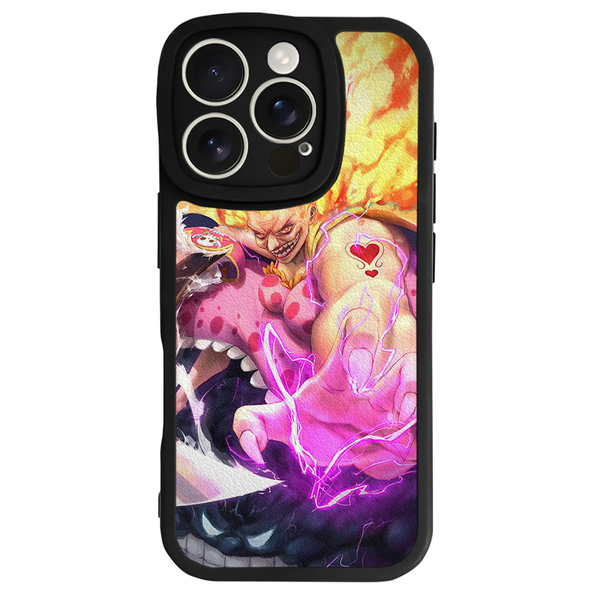 （画像用） ワンピース ONE PIECE 【iPhone 16シリーズ対応】シリコンスマホケース（レザー調） 材質：シリコン